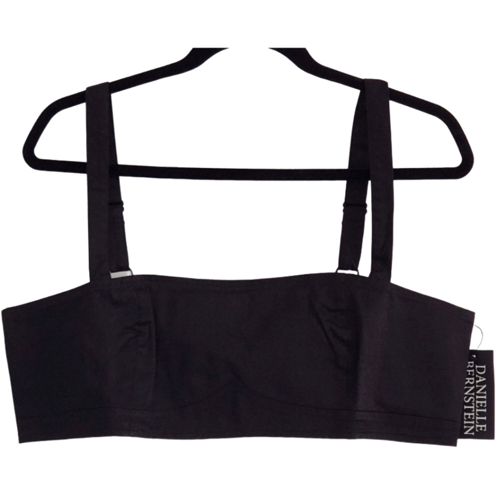 DANIELLE BERNSTEIN Sleeveless Bralette Crop Top